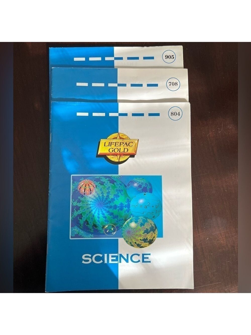 Alpha Omega Lifepac Gold Science  Set of 3 804, 708 and 905.